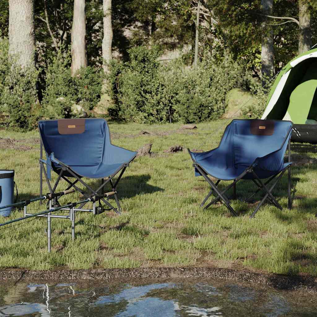 vidaXL Campingstühle 2 Stk. mit Tasche Klappbar Blau
