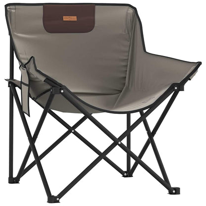 vidaXL Campingstühle 2 Stk. mit Tasche Klappbar Grau