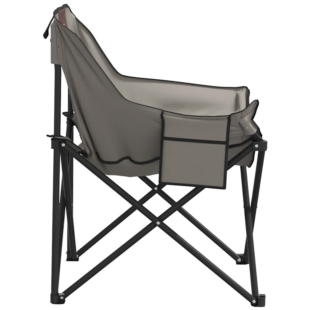 vidaXL Campingstühle 2 Stk. mit Tasche Klappbar Grau