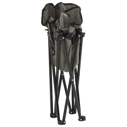 vidaXL Campingstühle 2 Stk. mit Tasche Klappbar Grau