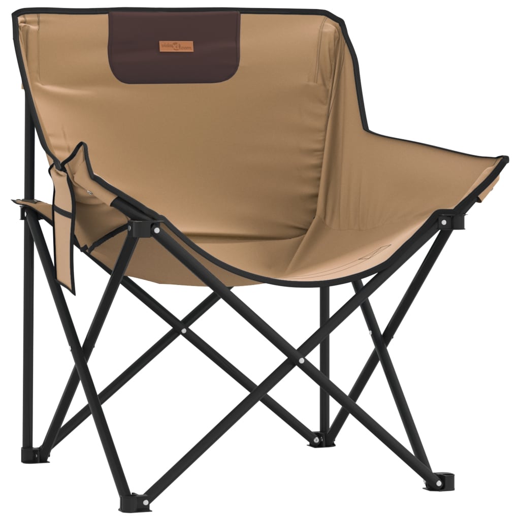 vidaXL Campingstühle 2 Stk. mit Tasche Klappbar Braun