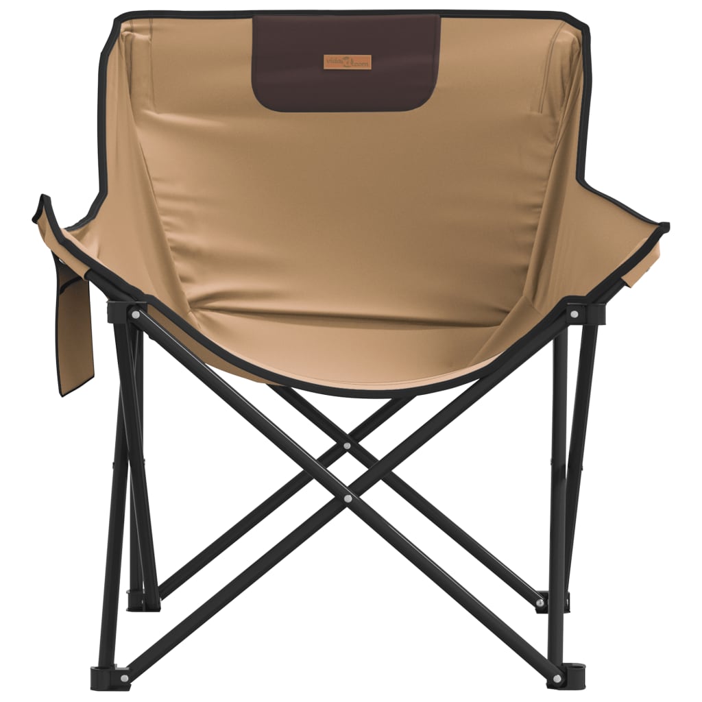 vidaXL Campingstühle 2 Stk. mit Tasche Klappbar Braun