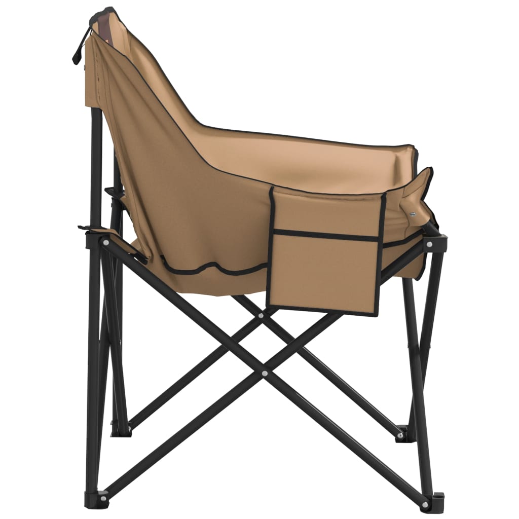 vidaXL Campingstühle 2 Stk. mit Tasche Klappbar Braun