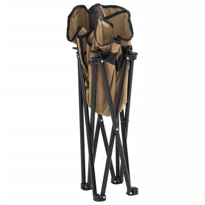 vidaXL Campingstühle 2 Stk. mit Tasche Klappbar Braun