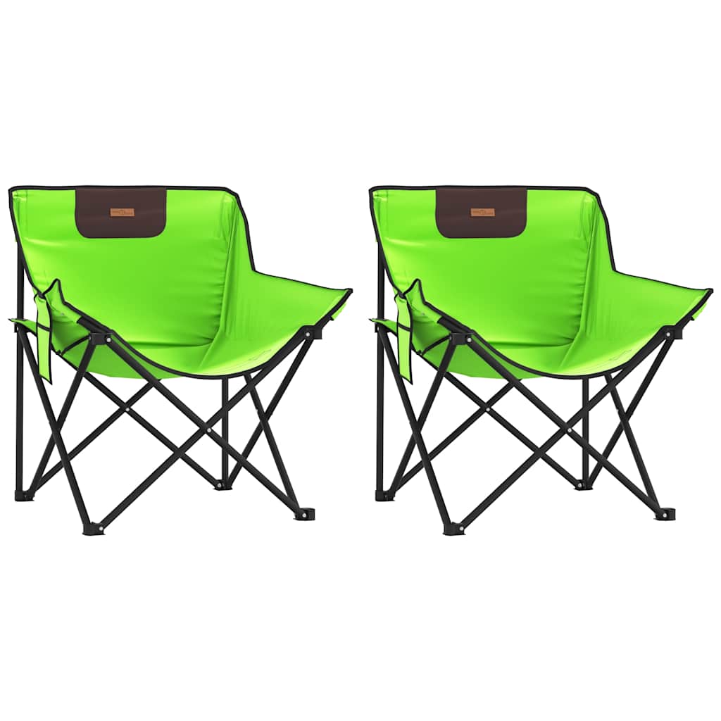 vidaXL Campingstühle 2 Stk. mit Tasche Klappbar Grün