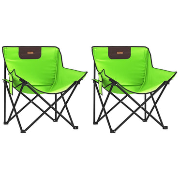vidaXL Campingstühle 2 Stk. mit Tasche Klappbar Grün