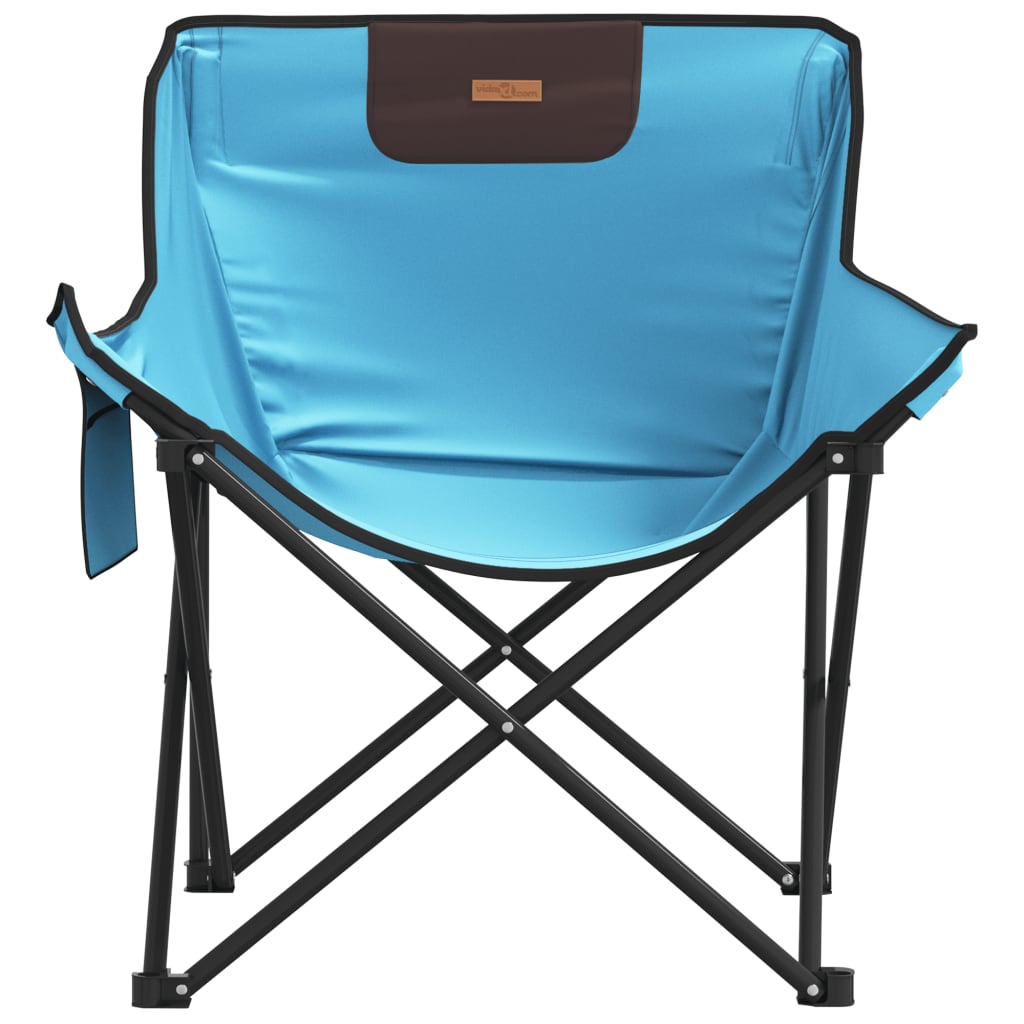 vidaXL Campingstühle 2 Stk. mit Tasche Klappbar Hellblau
