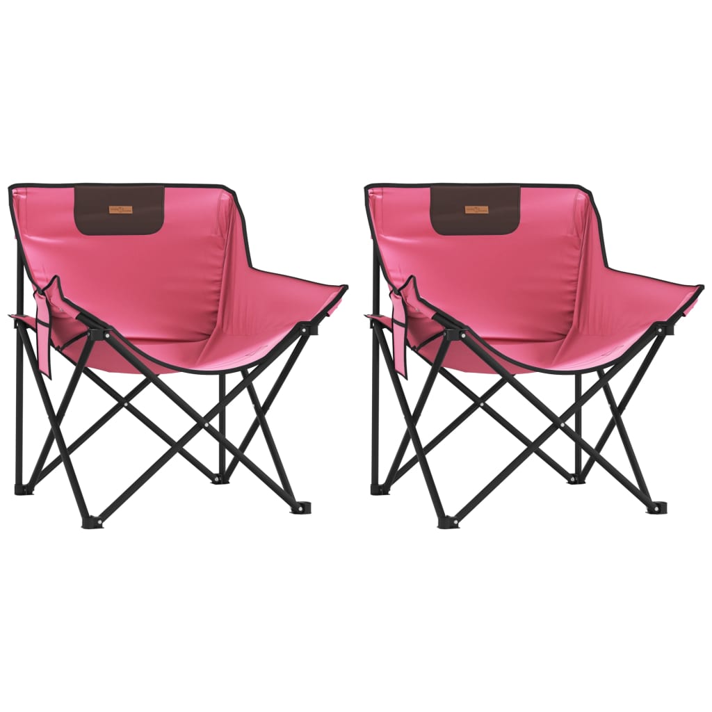 vidaXL Campingstühle 2 Stk. mit Tasche Klappbar Rosa