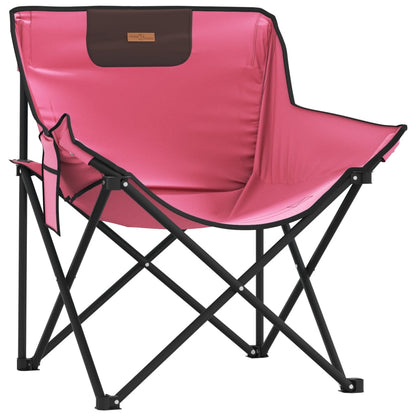 vidaXL Campingstühle 2 Stk. mit Tasche Klappbar Rosa
