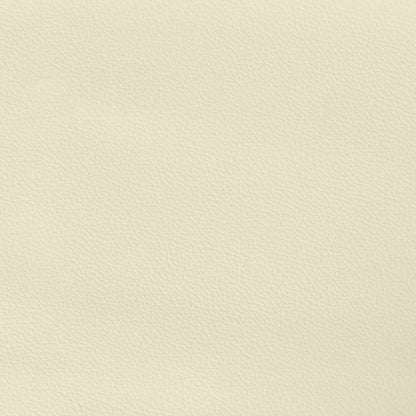 vidaXL Bettgestell ohne Matratze Creme 120x190 cm Kunstleder