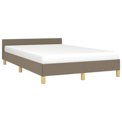 vidaXL Cadre de lit sans matelas taupe 120x190 cm tissu