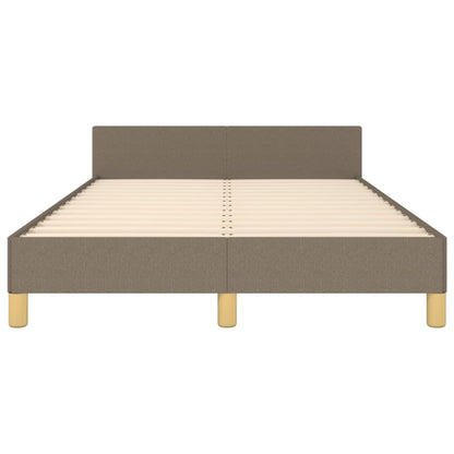 vidaXL Cadre de lit sans matelas taupe 120x190 cm tissu