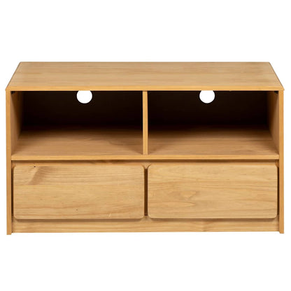vidaXL TV-Schrank SAUDA Eiche-Optik 99x43x55 cm Massivholz Kiefer