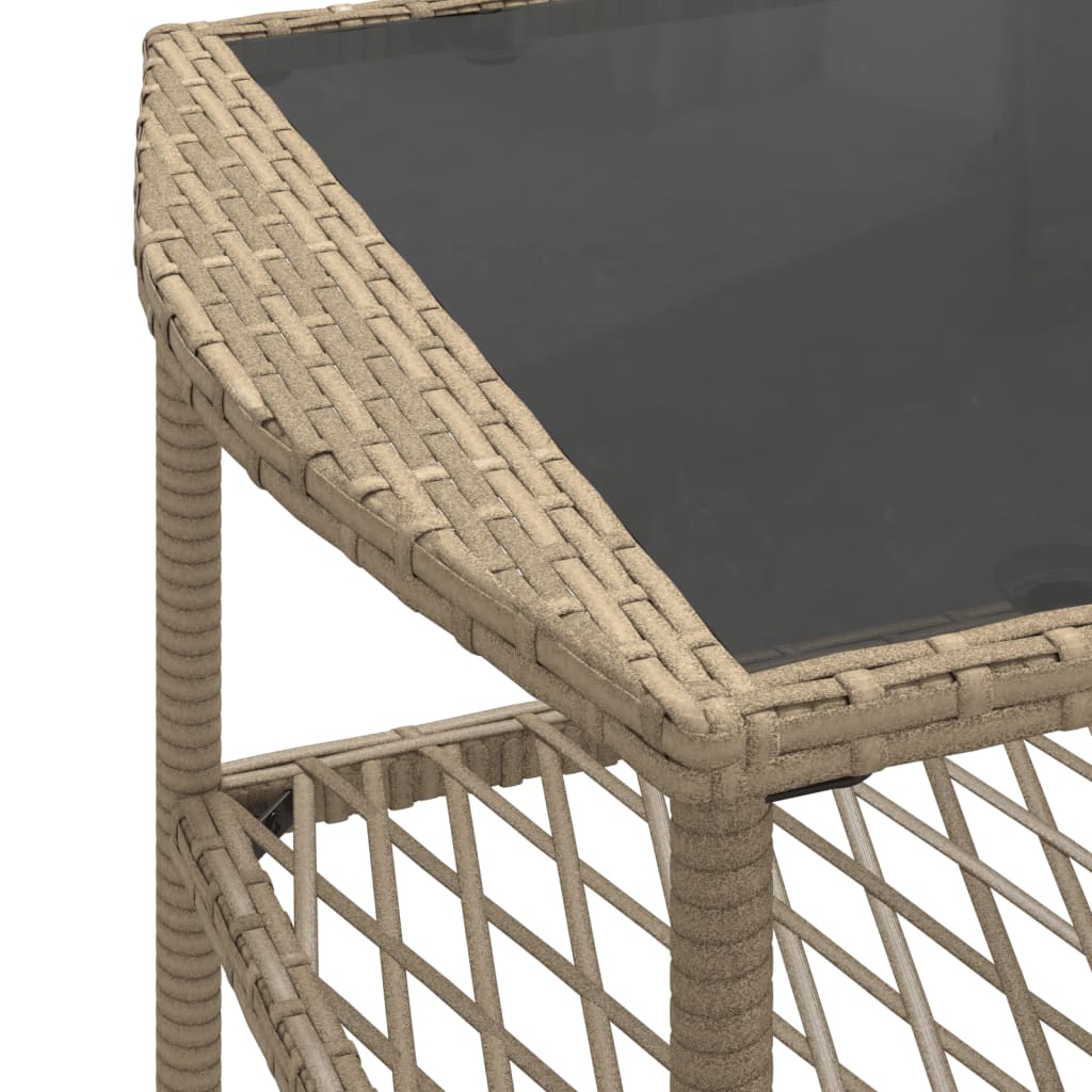 vidaXL Ensemble de canapés de jardin 4 pcs avec coussins en résine tressée beige