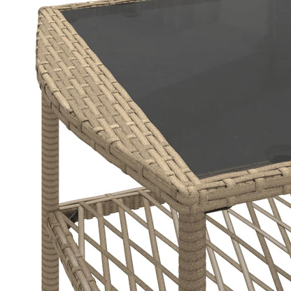 vidaXL Ensemble de canapés de jardin 4 pcs avec coussins en résine tressée beige