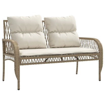 vidaXL Ensemble de canapés de jardin 4 pcs avec coussins en résine tressée beige