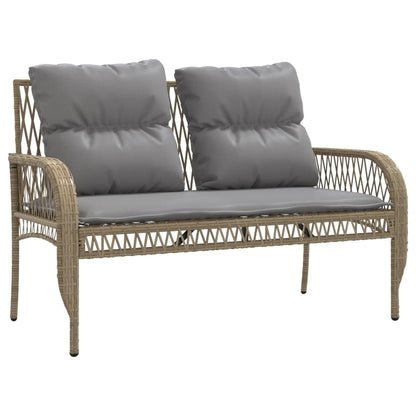 vidaXL Ensemble de canapés de jardin 4 pcs avec coussins en résine tressée beige