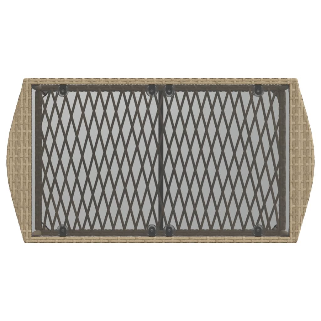 vidaXL Ensemble de canapés de jardin 4 pcs avec coussins en résine tressée beige