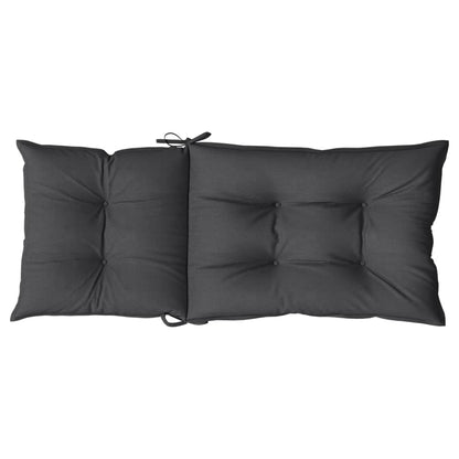 vidaXL Coussins pour chaises à dossier haut 4 pcs Mélange Anthracite 120x50x7 cm Tissu