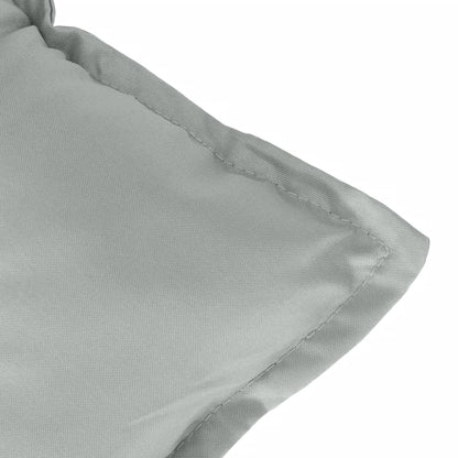 vidaXL Hochlehner-Auflagen 2 Stk. Melange Hellgrau 120x50x7 cm Stoff