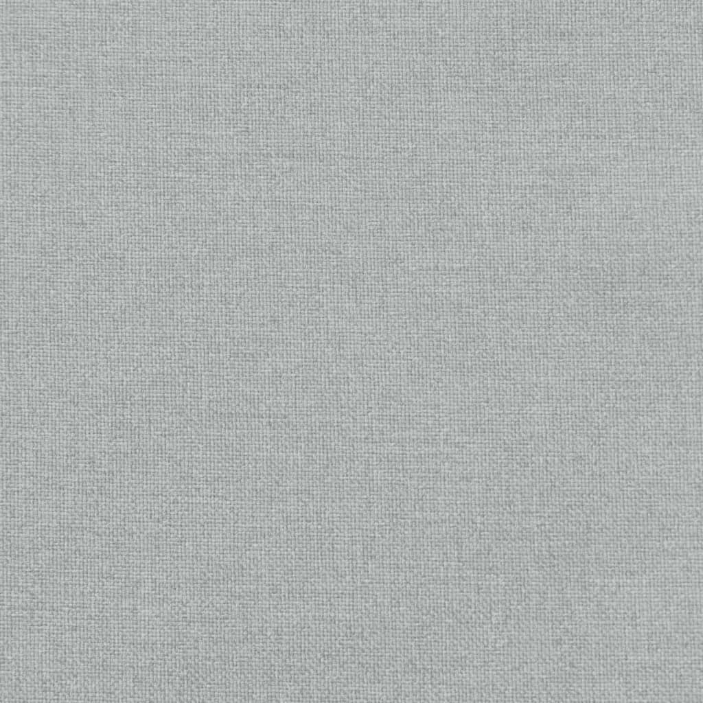 vidaXL Hochlehner-Auflagen 2 Stk. Melange Hellgrau 120x50x7 cm Stoff