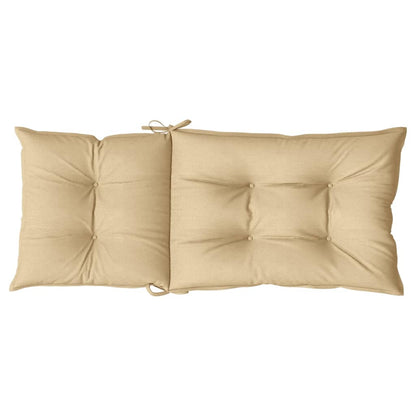 vidaXL Coussins de dossier haut 4 pcs Mélange beige 120x50x7 cm Tissu