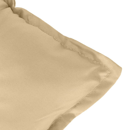 vidaXL Coussins de dossier haut 4 pcs Mélange beige 120x50x7 cm Tissu