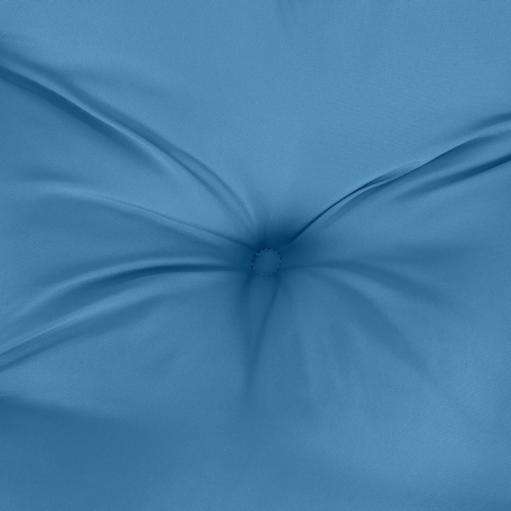 vidaXL Hochlehner-Auflagen 4 Stk. Melange Blau 120x50x7 cm Stoff