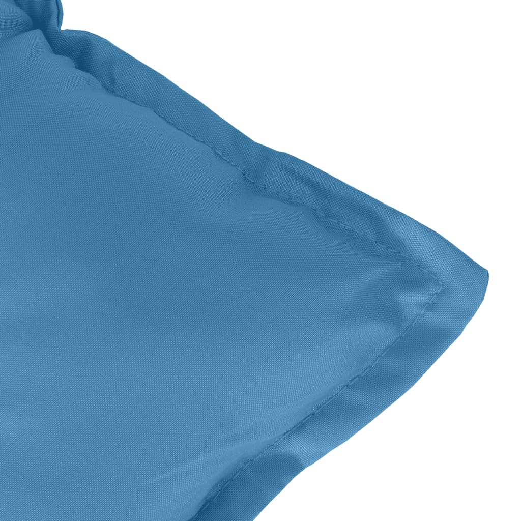vidaXL Hochlehner-Auflagen 4 Stk. Melange Blau 120x50x7 cm Stoff