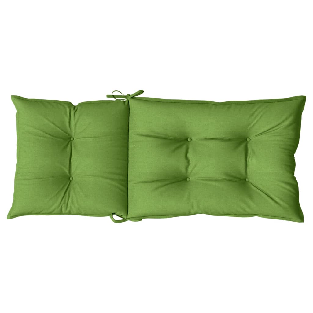vidaXL Hochlehner-Auflagen 6 Stk. Melange Grün 120x50x7 cm Stoff