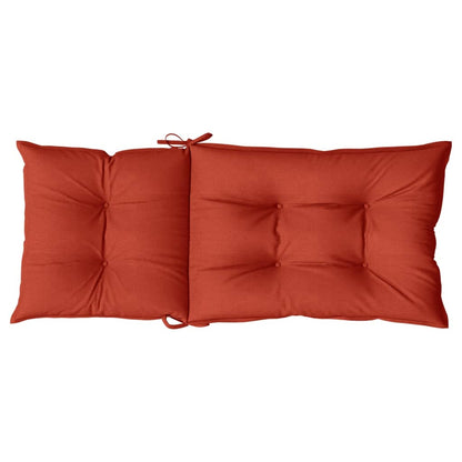 vidaXL Coussins de dossier haut 4 pcs Rouge chiné 120x50x7 cm Tissu