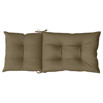 vidaXL Coussins de dossier haut 4 pcs Mélange taupe 120x50x7 cm Tissu
