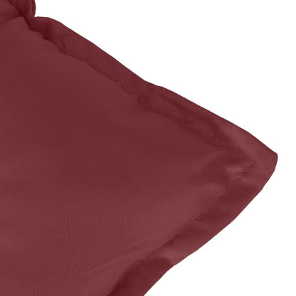 vidaXL Hochlehner-Auflagen 6 Stk. Melange Weinrot 120x50x7 cm Stoff