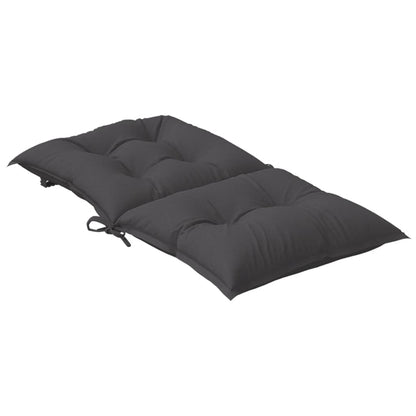 vidaXL Niedriglehner-Auflagen 2 Stk Melange Anthrazit 100x50x7cm Stoff