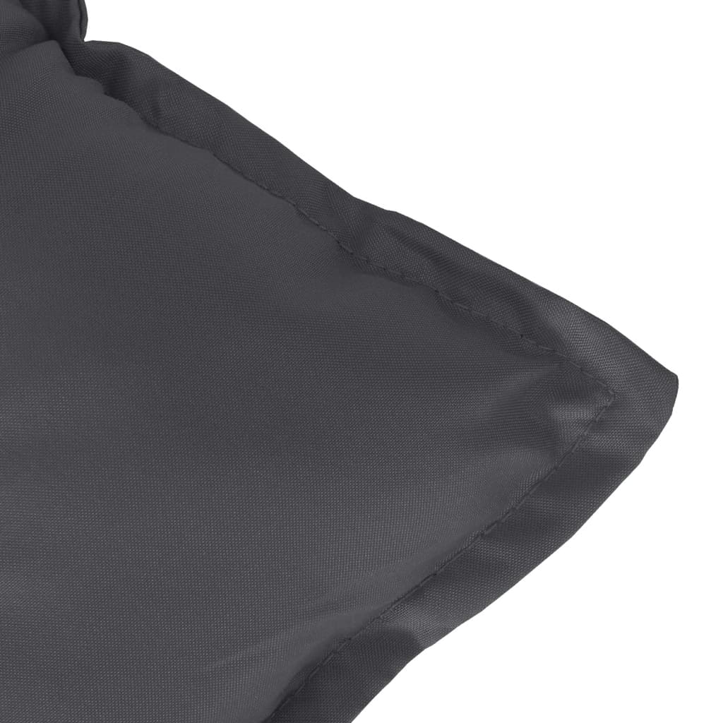 vidaXL Niedriglehner-Auflagen 2 Stk Melange Anthrazit 100x50x7cm Stoff