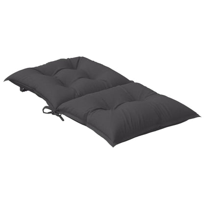 vidaXL Coussins de dossier bas 4 pcs Anthracite chiné 100x50x7cm Tissu