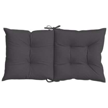 vidaXL Coussins de dossier bas 4 pcs Anthracite chiné 100x50x7cm Tissu