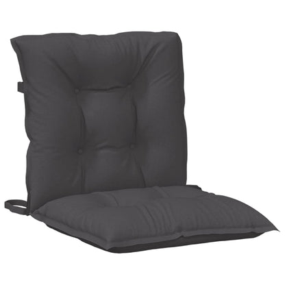 vidaXL Coussins pour fauteuils bas 6 pcs Mélange anthracite 100x50x7 cm Tissu