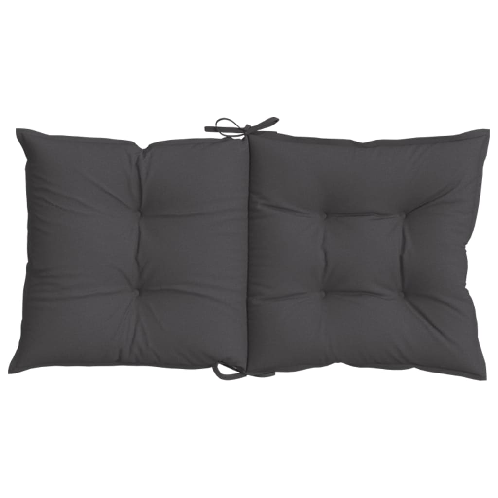 vidaXL Coussins pour fauteuils bas 6 pcs Mélange anthracite 100x50x7 cm Tissu