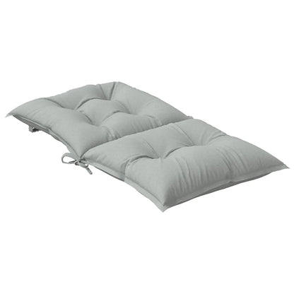 vidaXL Coussins pour chaises basses 4 pcs Mélange gris clair 100x50x7 cm Tissu