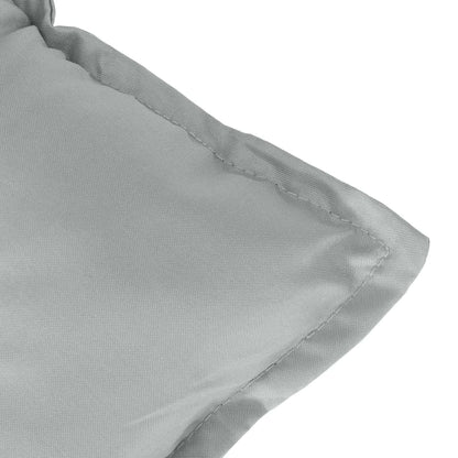 vidaXL Coussins pour chaises basses 4 pcs Mélange gris clair 100x50x7 cm Tissu