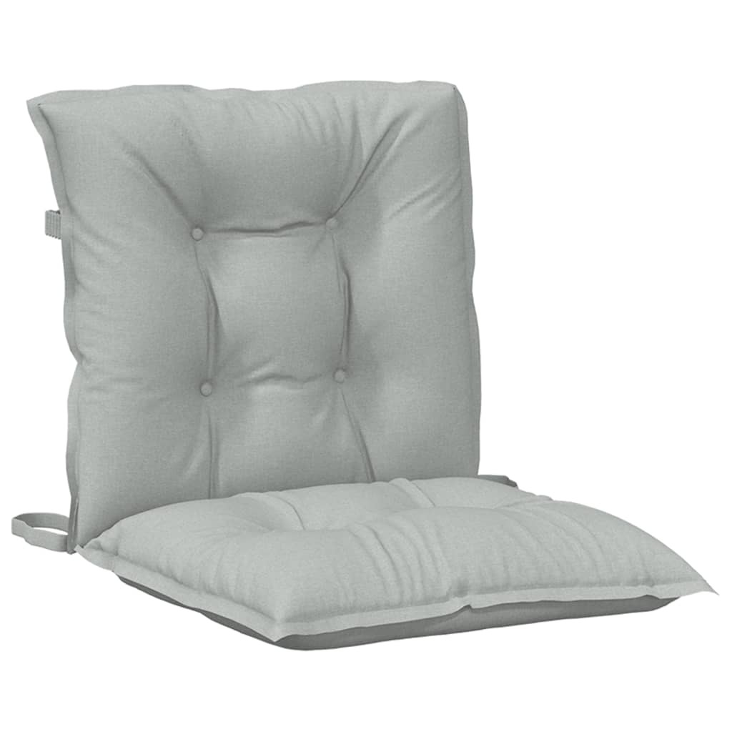 vidaXL Niedriglehner-Auflagen 6 Stk. Melange Hellgrau 100x50x7cm Stoff