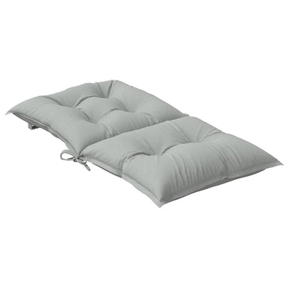 vidaXL Niedriglehner-Auflagen 6 Stk. Melange Hellgrau 100x50x7cm Stoff