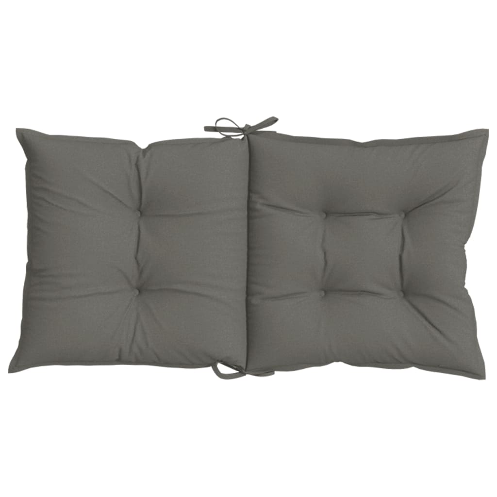vidaXL Niedriglehner-Auflagen 4 Stk. Dunkelgrau 100x50x7 cm Stoff