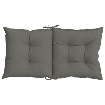 vidaXL Niedriglehner-Auflagen 4 Stk. Dunkelgrau 100x50x7 cm Stoff