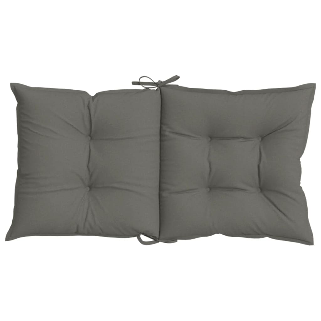 vidaXL Coussins de chaise longue 6 pcs Gris foncé 100x50x7 cm Tissu