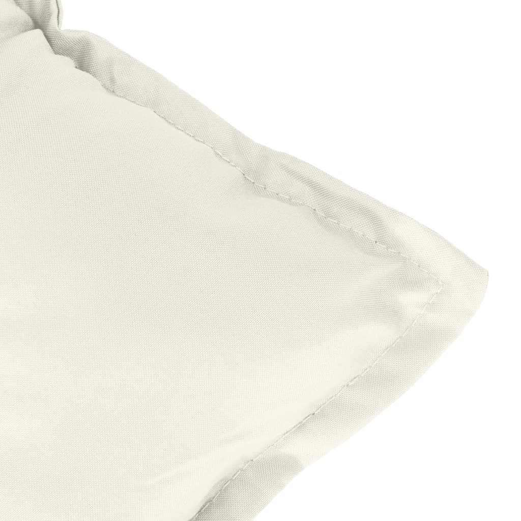 vidaXL Niedriglehner-Auflagen 2 Stk. Melange Creme 100x50x7 cm Stoff