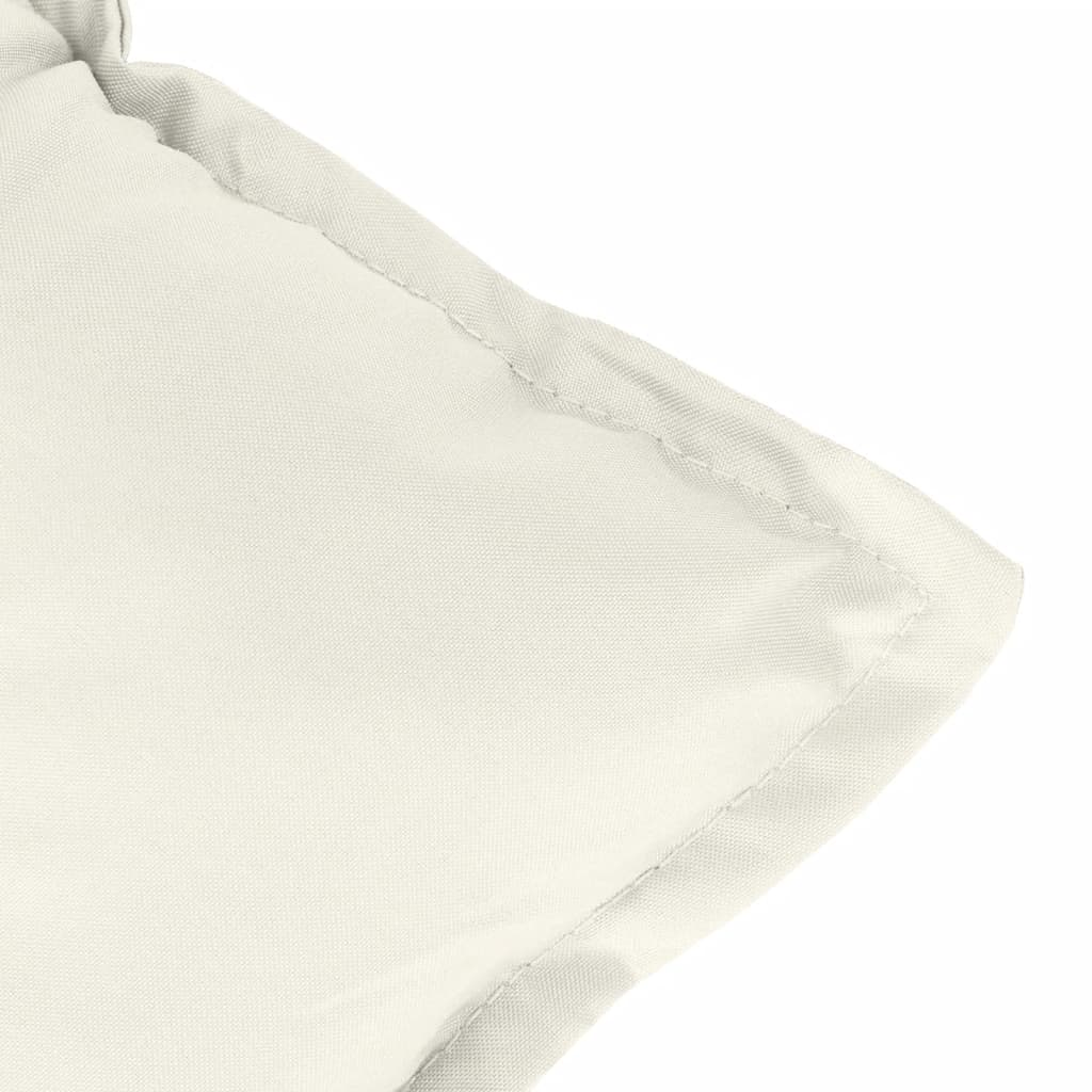 vidaXL Niedriglehner-Auflagen 4 Stk. Melange Creme 100x50x7 cm Stoff
