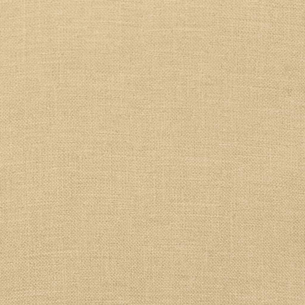 vidaXL Coussins de chaise longue 2 pcs Tissu beige chiné 100x50x7 cm