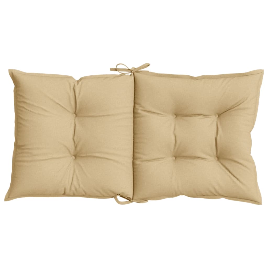 vidaXL Coussins pour fauteuils bas 6 pcs Mélange beige 100x50x7 cm Tissu